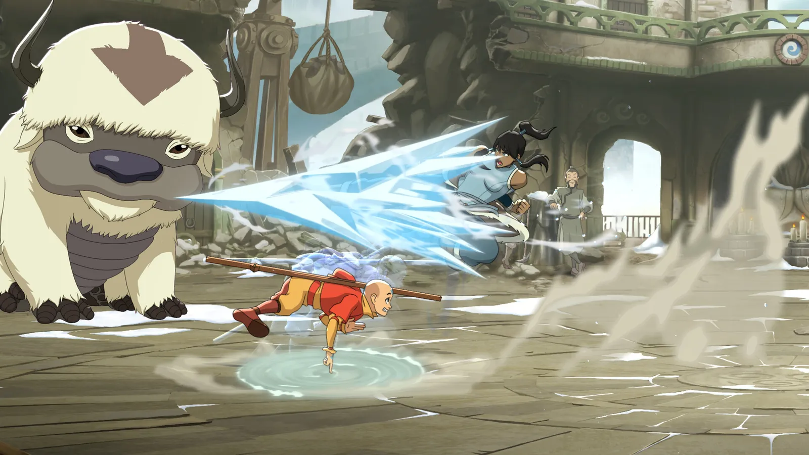 Avatar Legends character index — select screen with the full roster