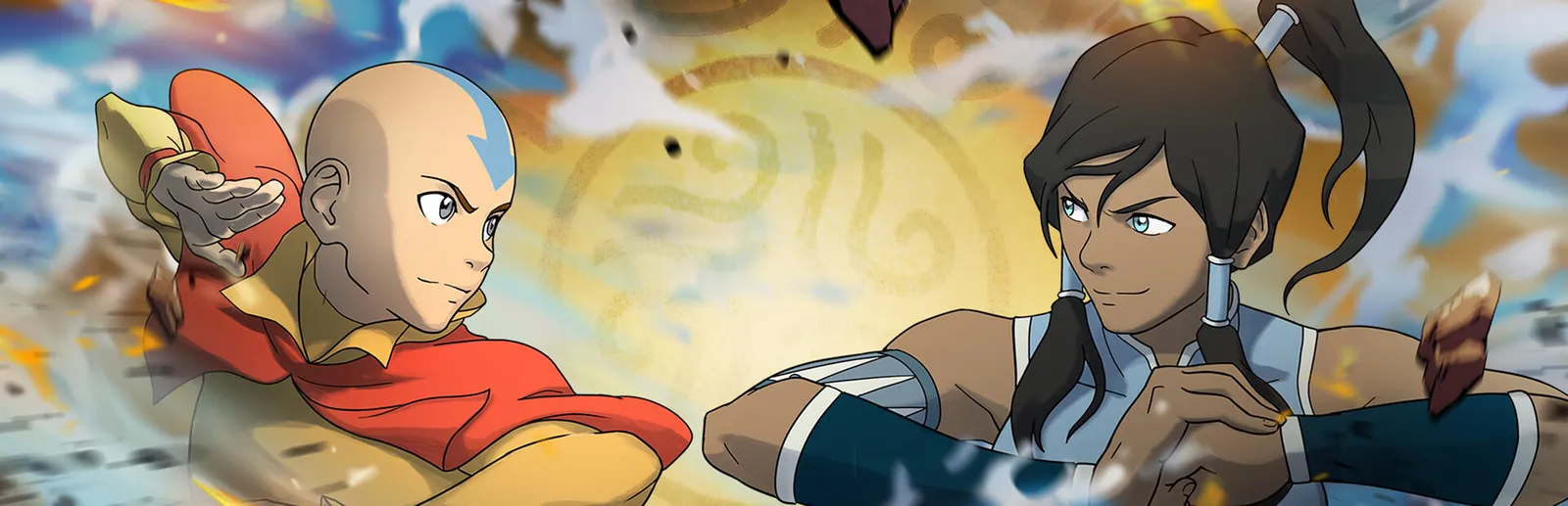 Avatar Legends: The Fighting Game — hero banner of the launch roster, playable across platforms.