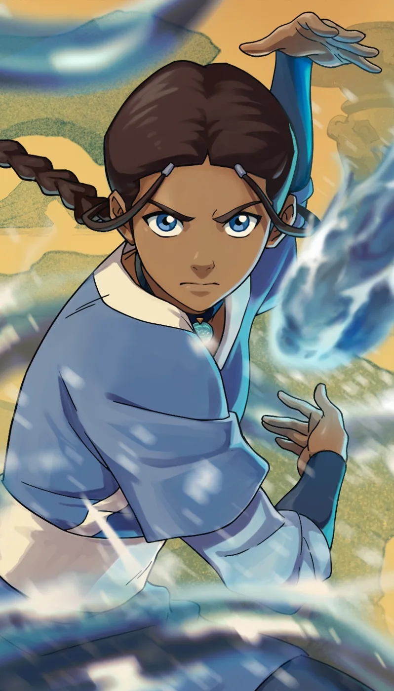 Official Katara character portrait for Avatar Legends: The Fighting Game.