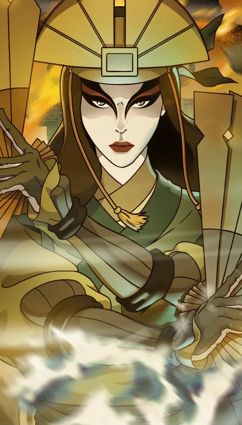 Official Kyoshi character portrait for Avatar Legends: The Fighting Game.