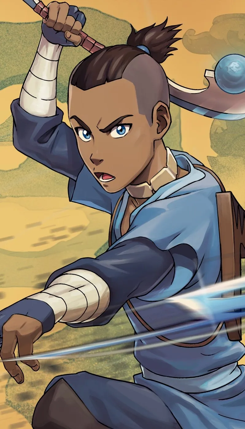 Official Sokka character portrait for Avatar Legends: The Fighting Game.