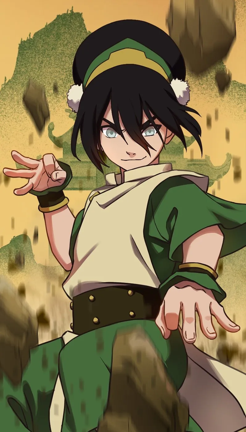 Official Toph character portrait for Avatar Legends: The Fighting Game.