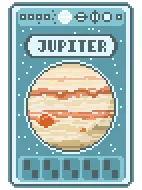 Jupiter planet card art