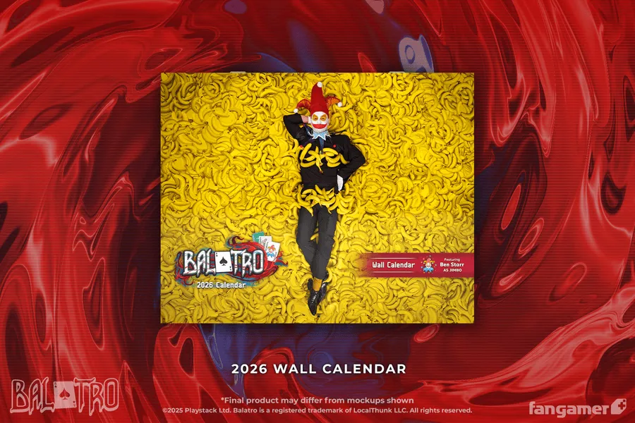 Balatro 2026 官方日历(Fangamer 商品)