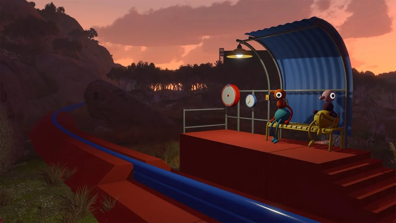 Big Walk train platform scene