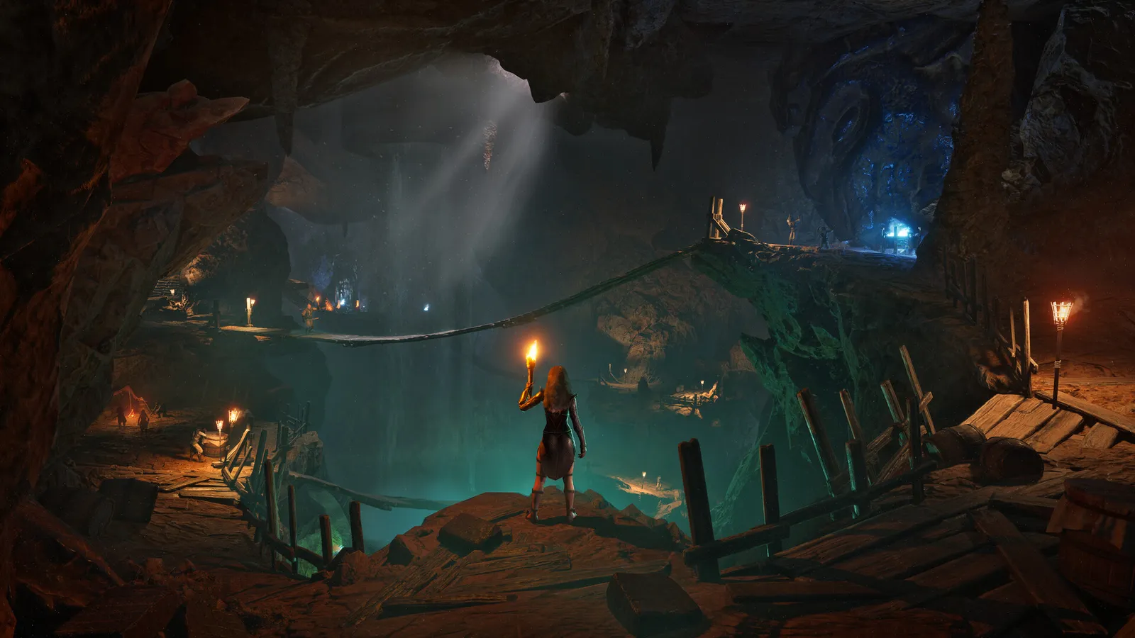 Official Conan Exiles Enhanced screenshot from the Steam store page — combat and armor in the Exiled Lands.