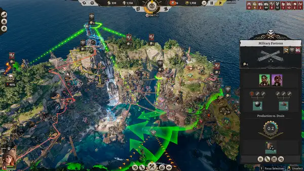 Corsair Cove — managing your pirate settlement
