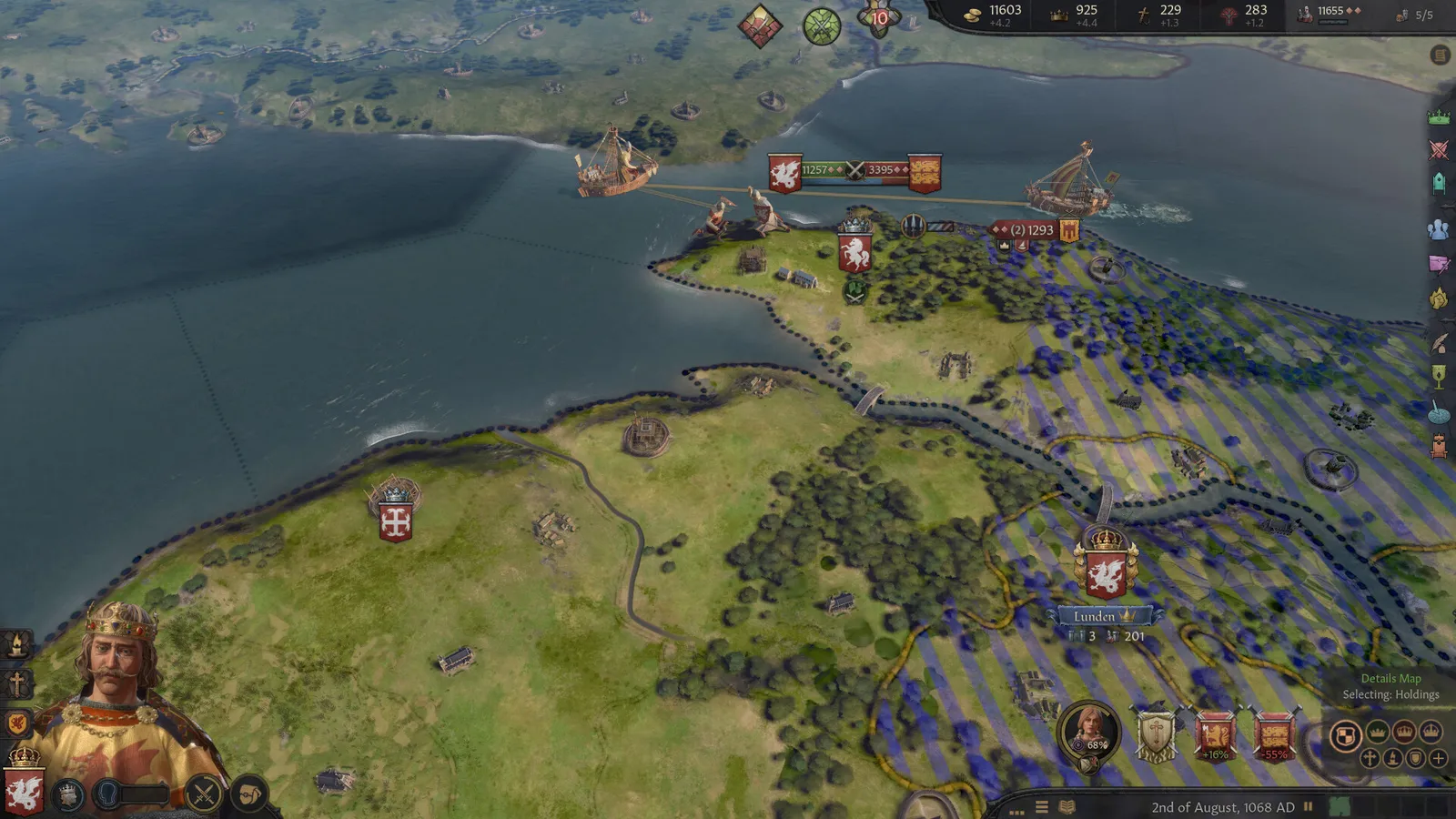 Crusader Kings 3 宫廷界面(Steam 官方商店截图)
