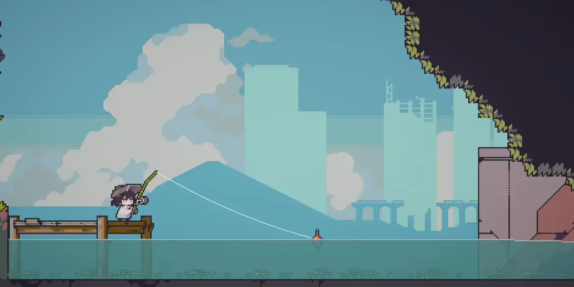 Doloc Town official gameplay poster of ranching equipment in use.