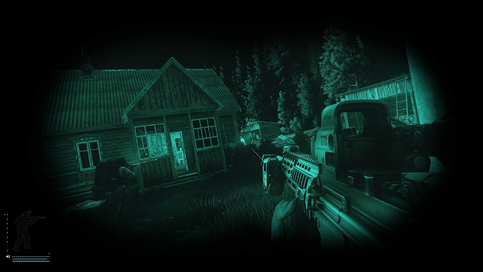 Escape from Tarkov official gameplay screenshot of a dark interior