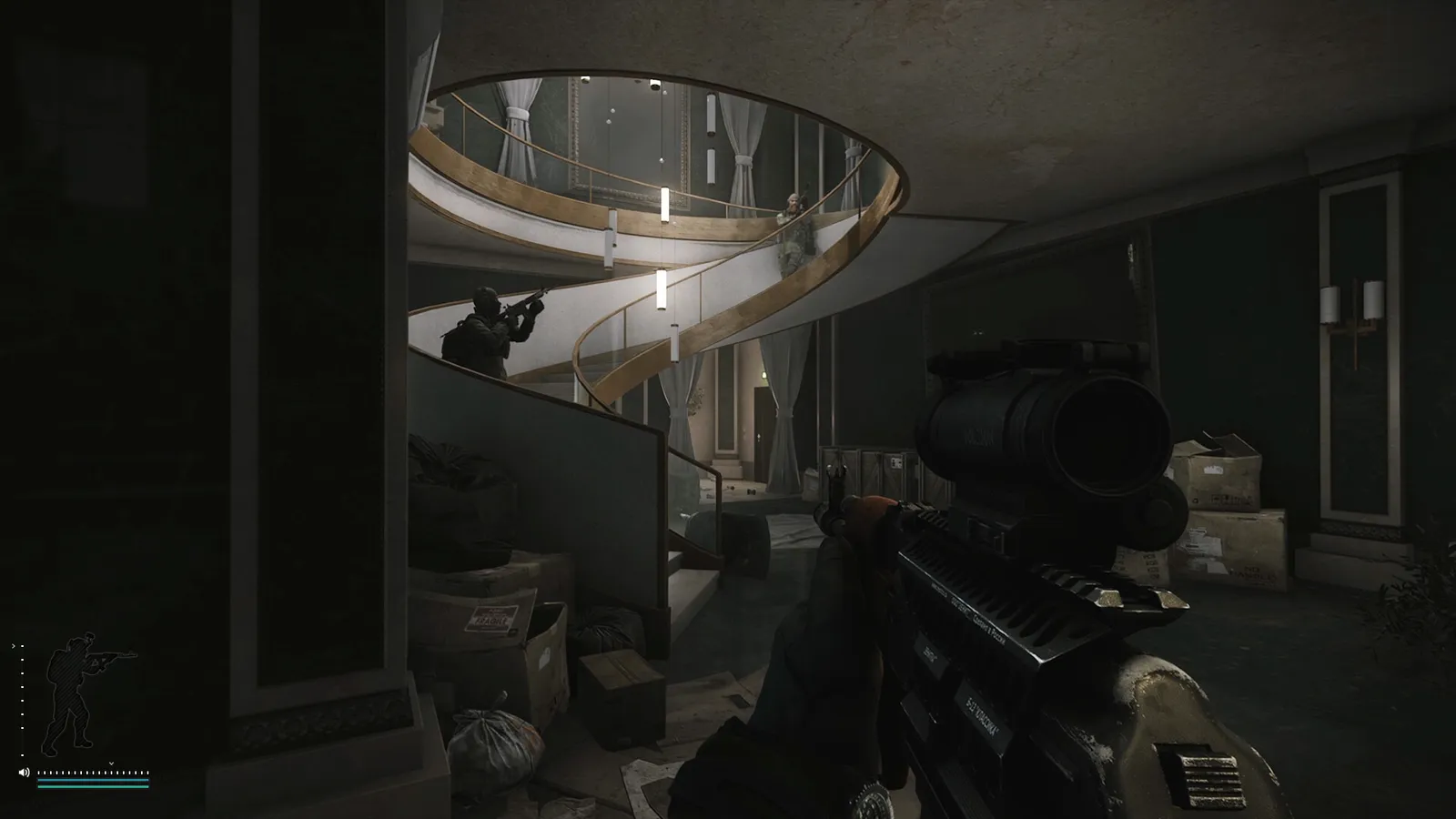 Escape from Tarkov official gameplay screenshot of an interior area