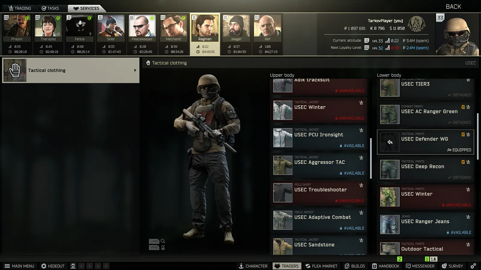 Escape from Tarkov official gameplay screenshot in a dark outdoor raid area