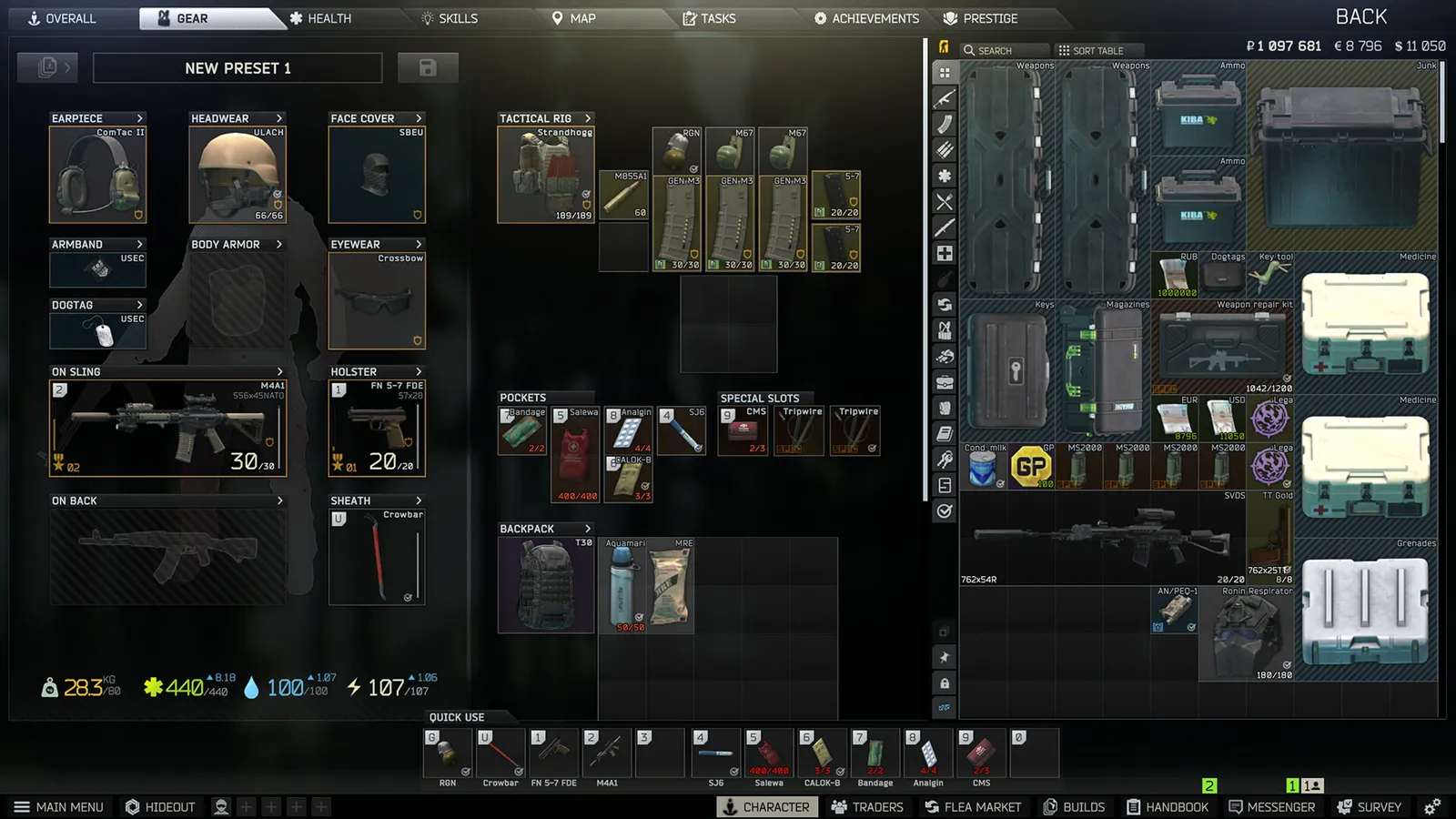 Escape from Tarkov official gameplay screenshot of a dark industrial interior