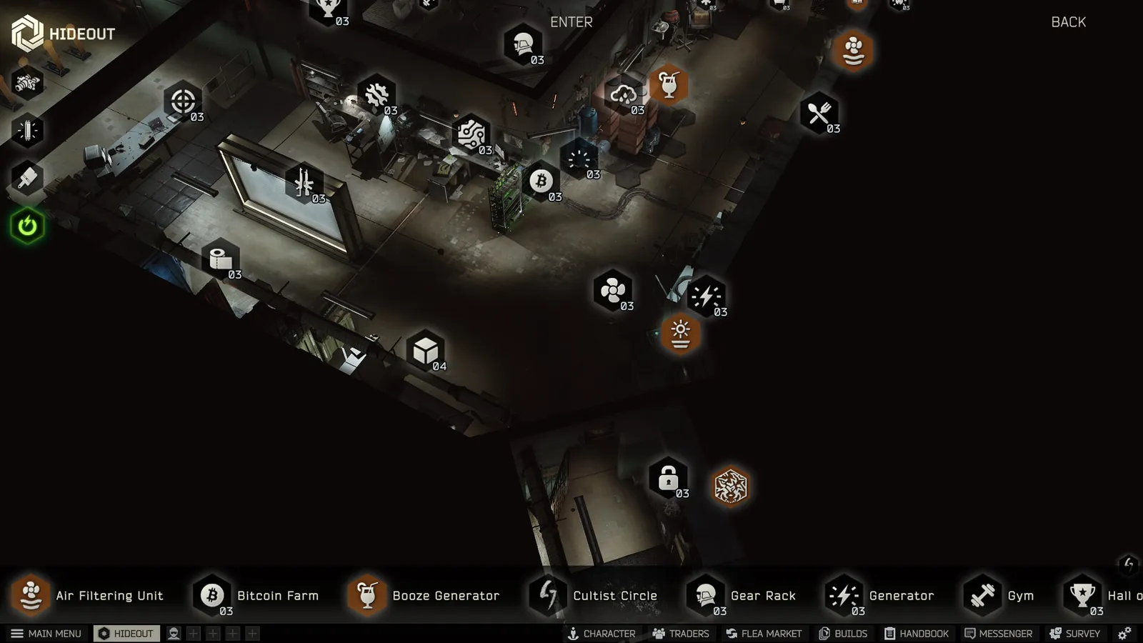 Escape from Tarkov official gameplay screenshot of an industrial interior area