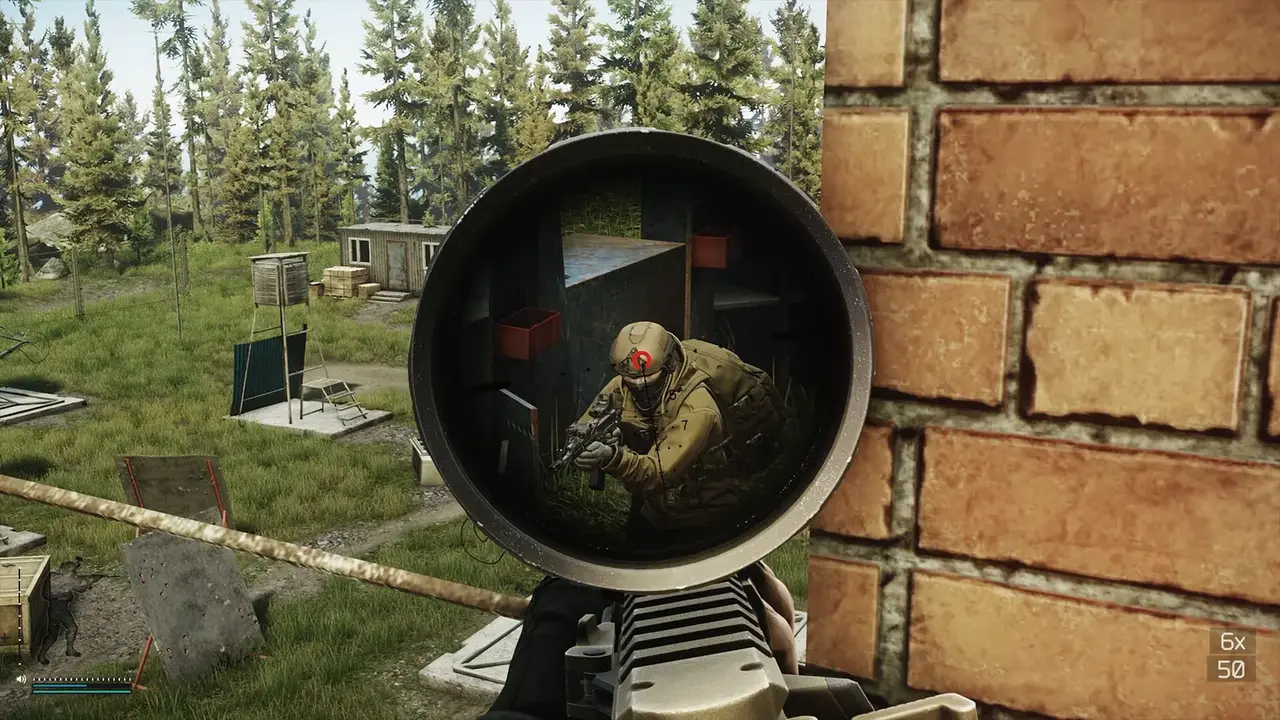 Escape from Tarkov official gameplay screenshot of open raid terrain