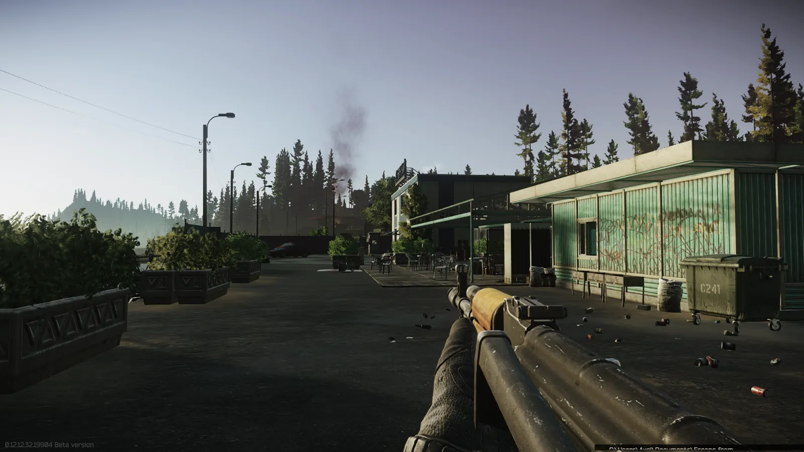 Escape from Tarkov official gameplay screenshot of an open map area