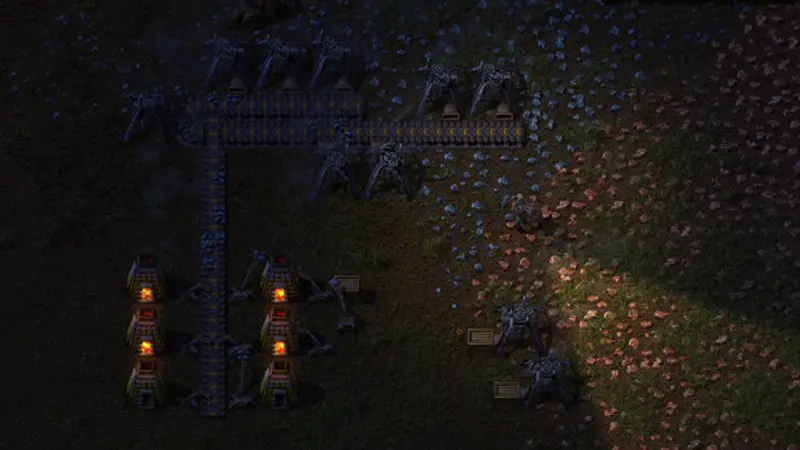 Factorio modded factory