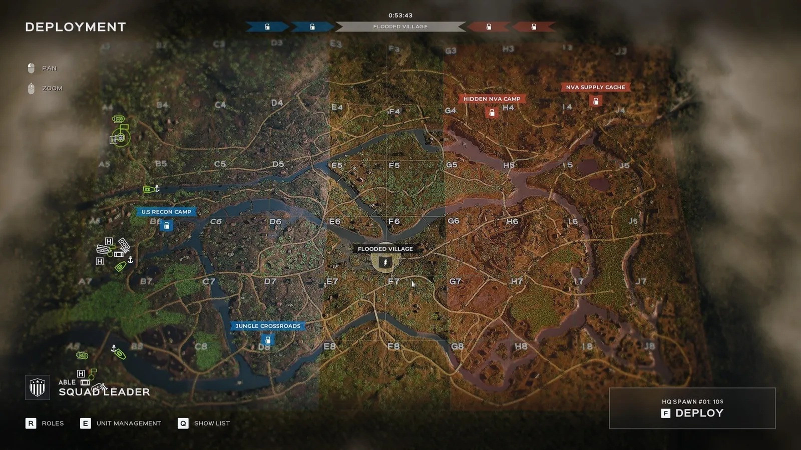 Official Warfare tactical map screenshot of Quang Ngai from the developer Game Modes blog.