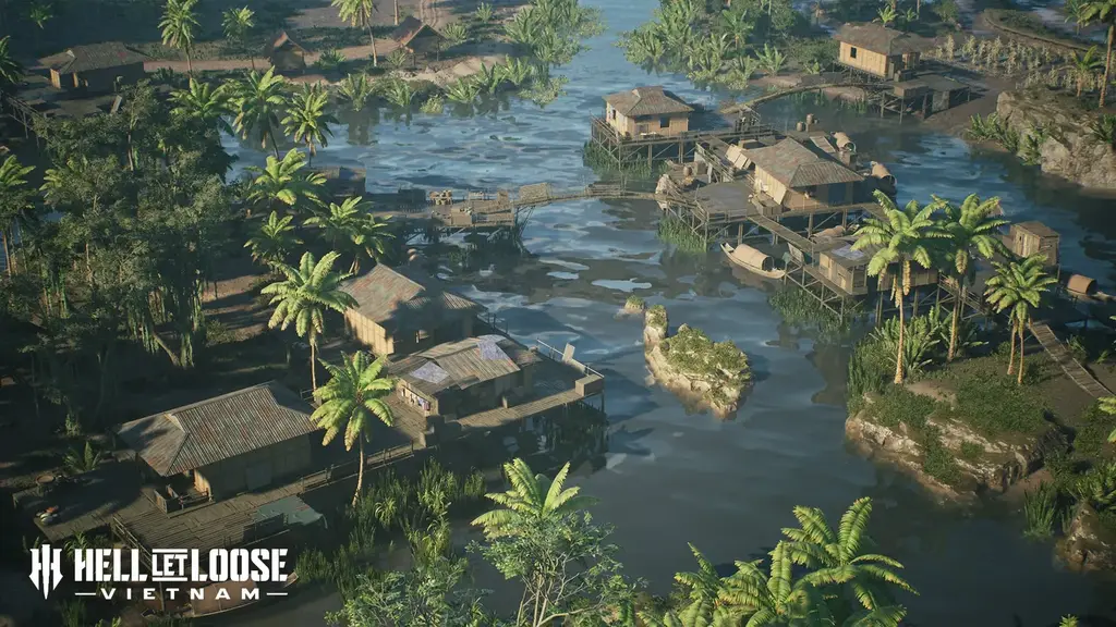 Hell Let Loose: Vietnam — the Vạn Tường river network, where ambushes happen in the waterline foliage.