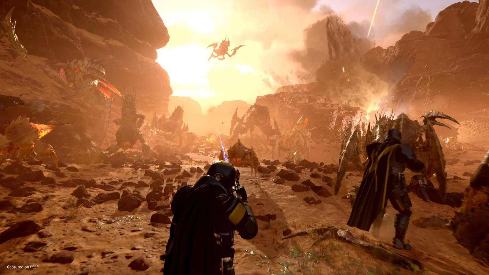 Helldivers 2 official gameplay screenshot (Steam store page)