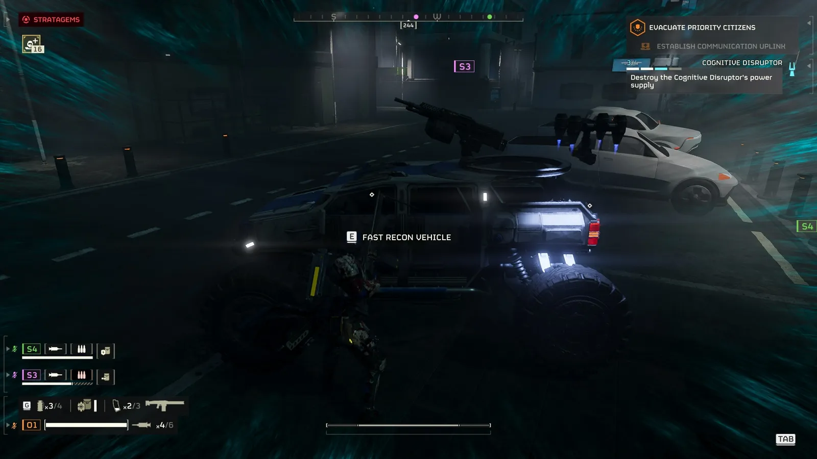 Helldivers 2 Fast Recon Vehicle — mobility slot in 2026 builds (official press image)