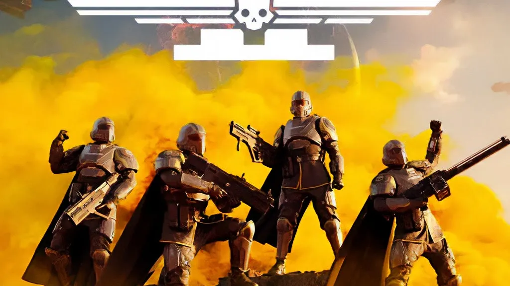 Official Helldivers 2 key art from the IGN wiki