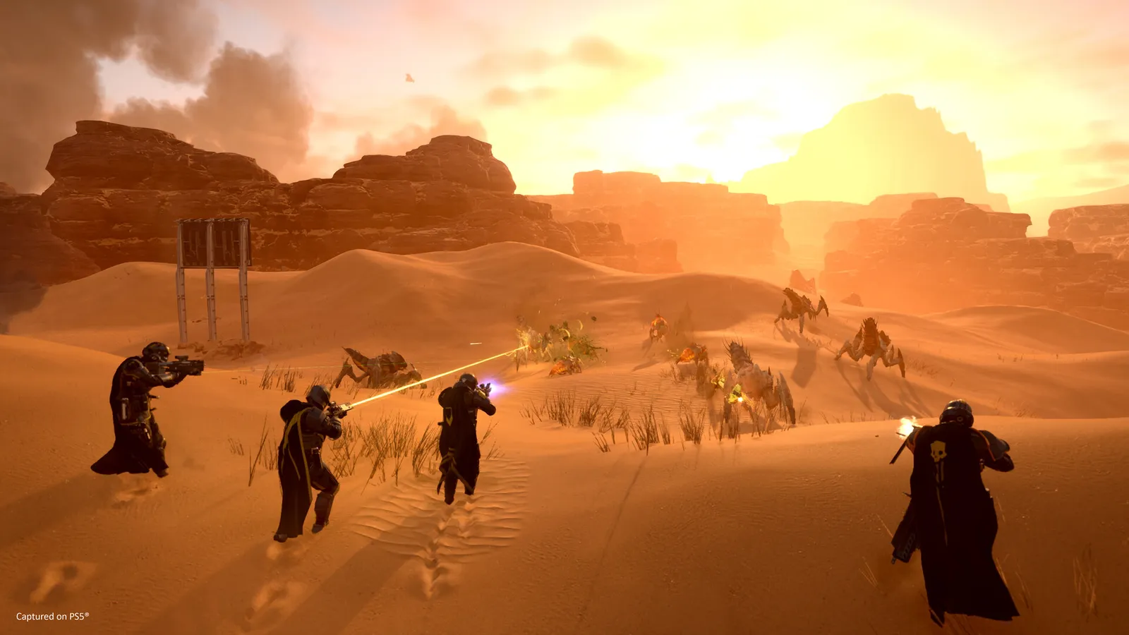 Helldivers 2 official gameplay screenshot (Steam store page)