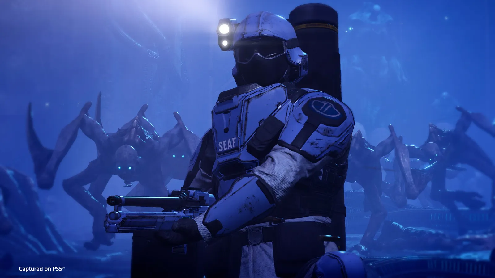 Helldivers 2 loadout and build screen (official Steam store screenshot)