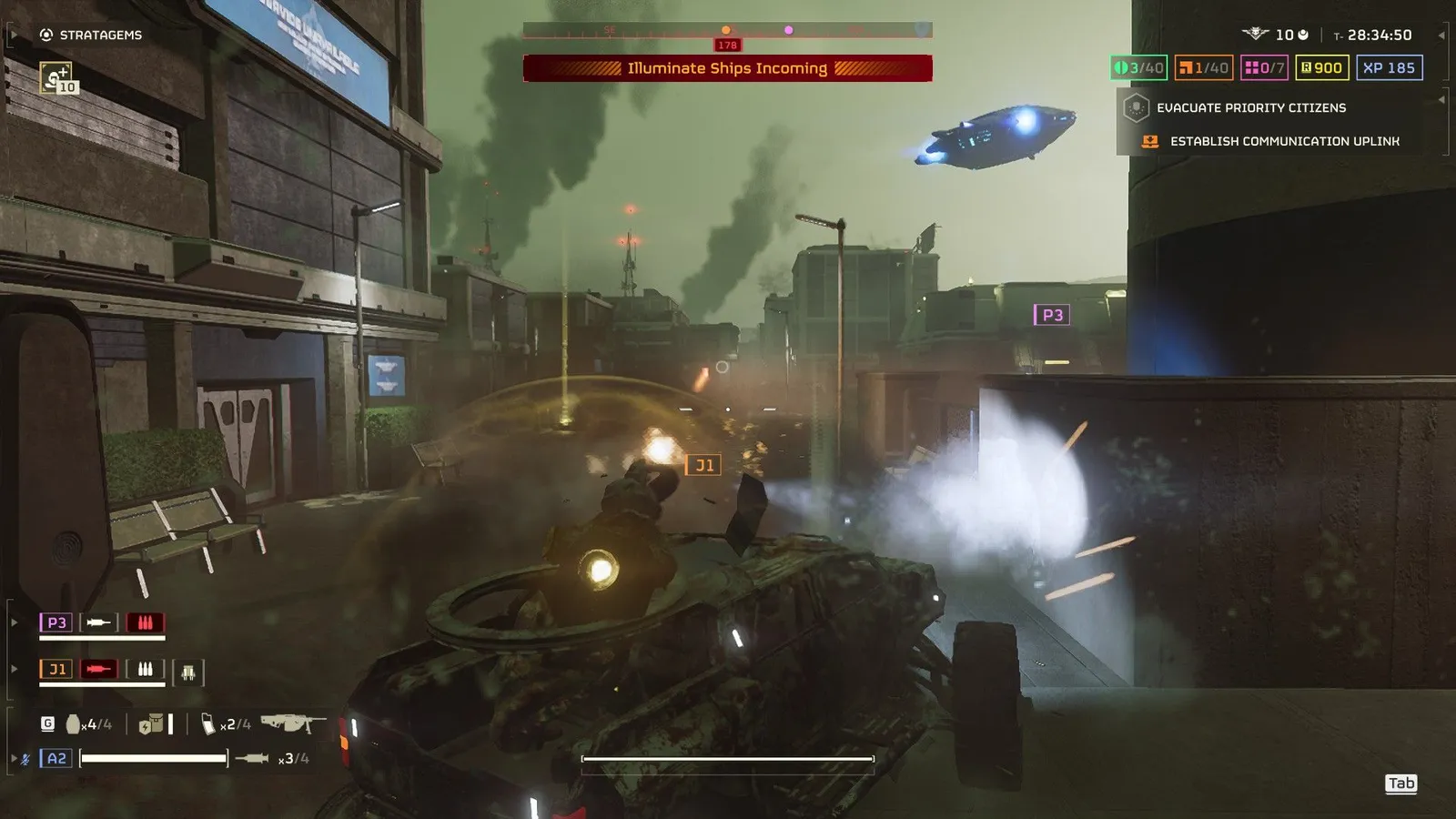 Helldivers 2 fighting the Illuminate (official Sony screenshot via GameRant)