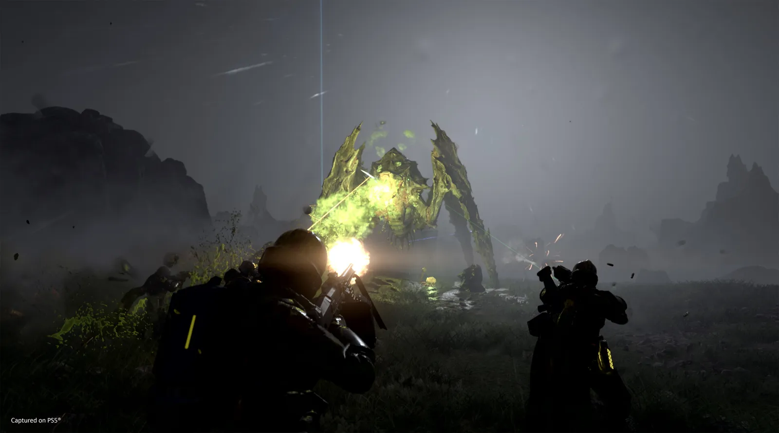 Helldivers 2 official gameplay screenshot (Steam store page)