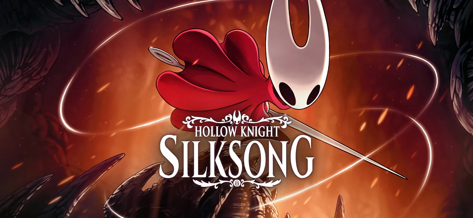 Hollow Knight: Silksong 官方截图——Hornet 战斗场景