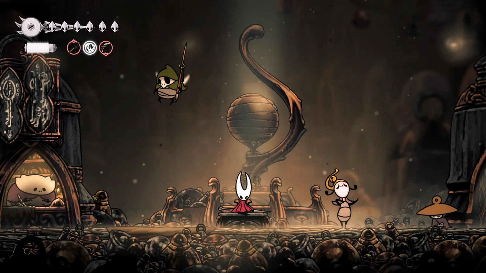 Hollow Knight: Silksong 官方截图——Hornet 场景