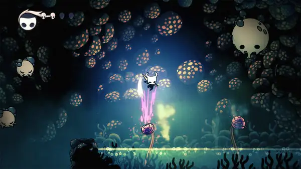 Hollow Knight: Silksong 官方截图——Hornet 探索场景