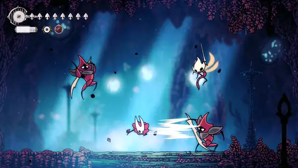 Silksong screenshot — Hornet exploring Pharloom