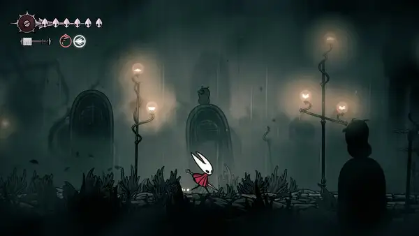 Hollow Knight screenshot — the Knight exploring Hallownest