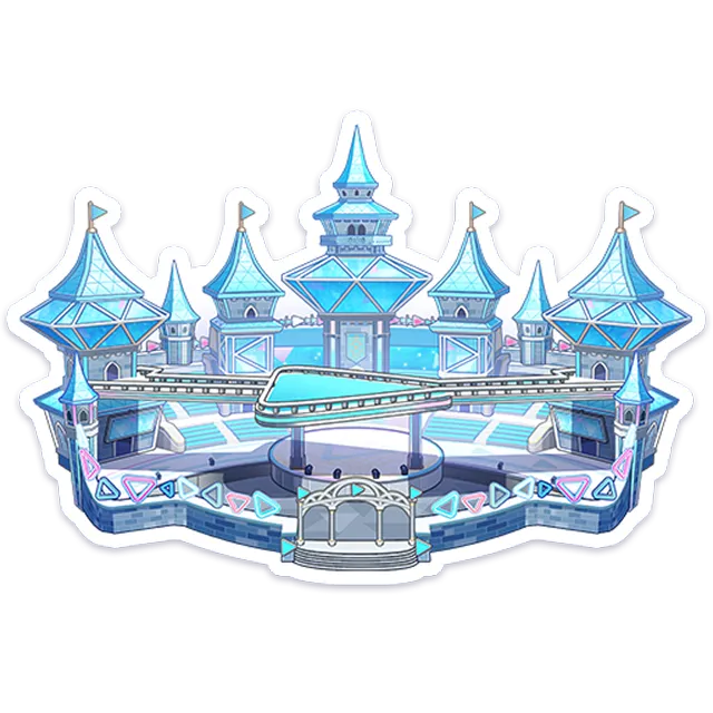 The Dream Park map showing the mini-game hubs around the island.