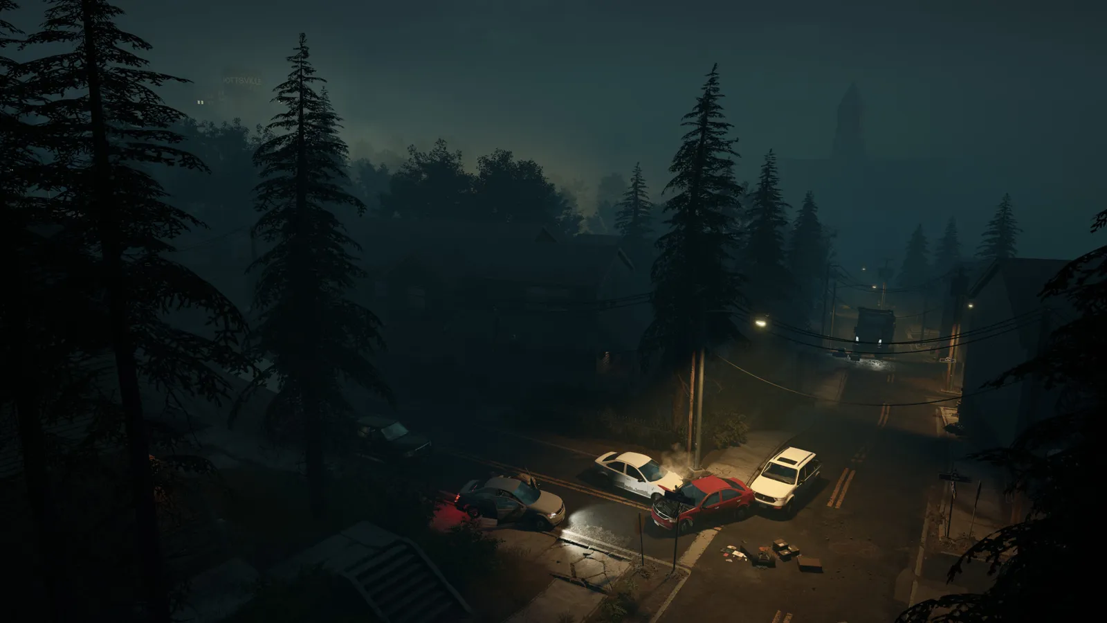 Responders clear a suburban street — console players get the same maps, same hordes.
