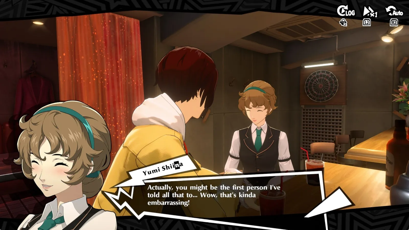 Persona 5: The Phantom X gameplay screenshot showing Tokyo city streets.