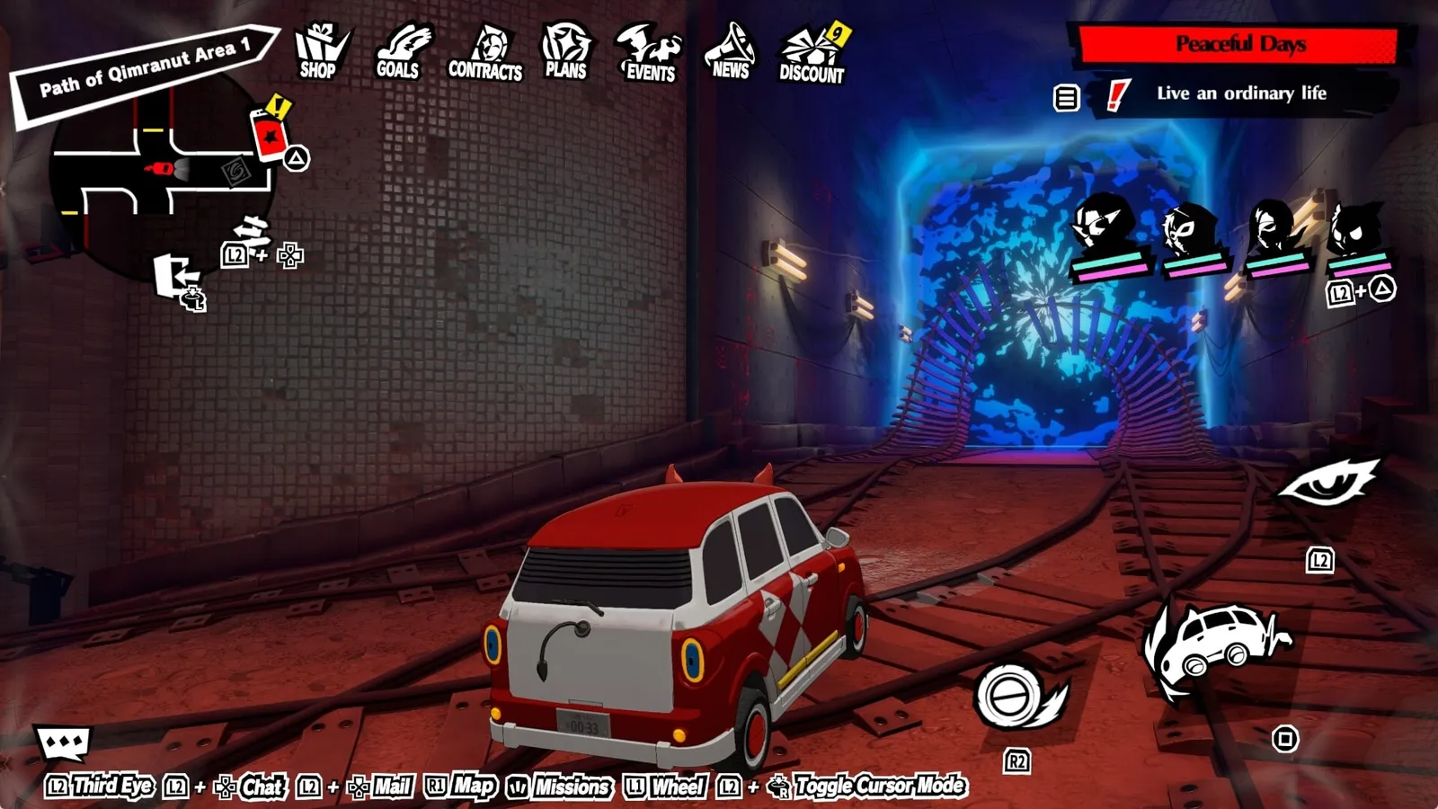 Persona 5: The Phantom X gameplay screenshot.