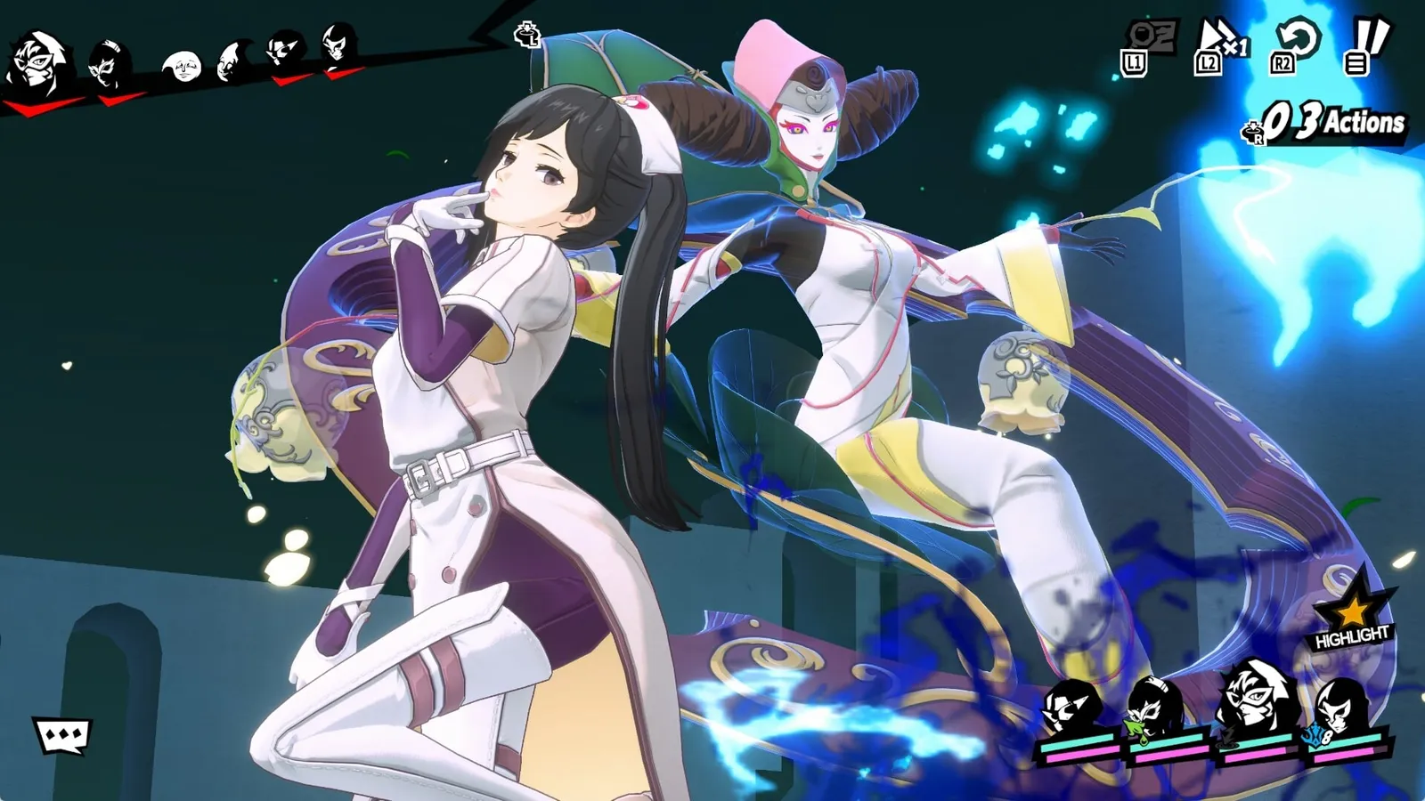 Persona 5: The Phantom X gameplay screenshot.