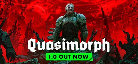 Quasimorph 1.0 campaign key art — the turn-based extraction RPG.