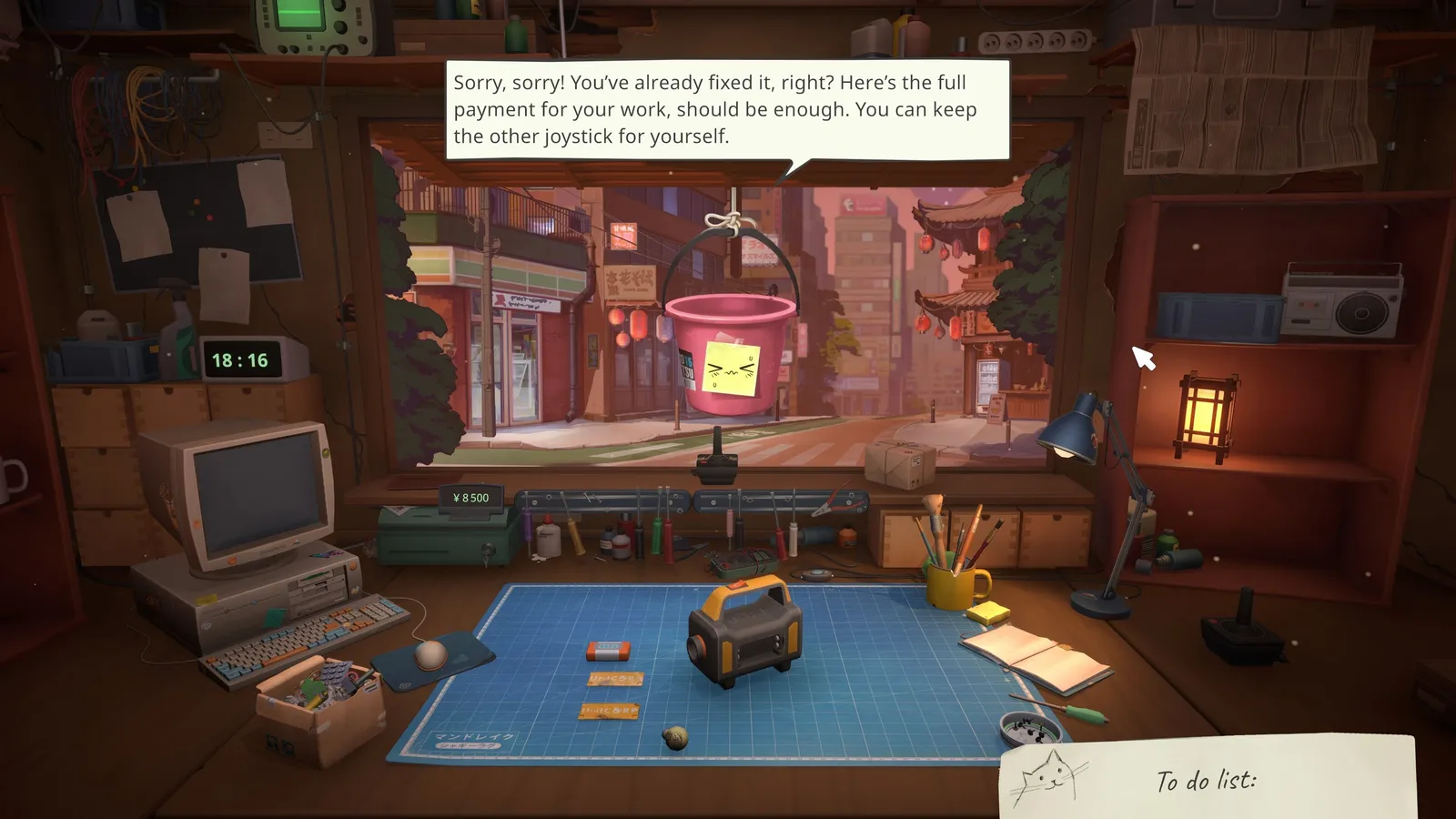 ReStory repair-shop gameplay