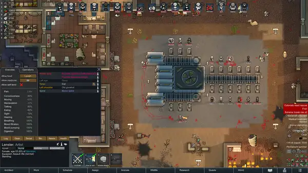 RimWorld 游戏截图(Steam 商店页)