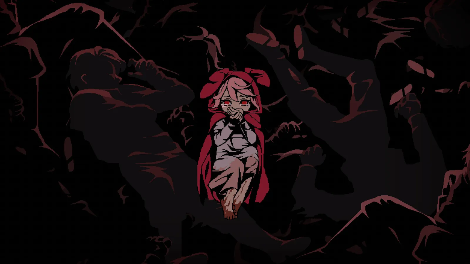 Rubinite official gameplay screenshot — boss fight in the Scarlet Kingdom