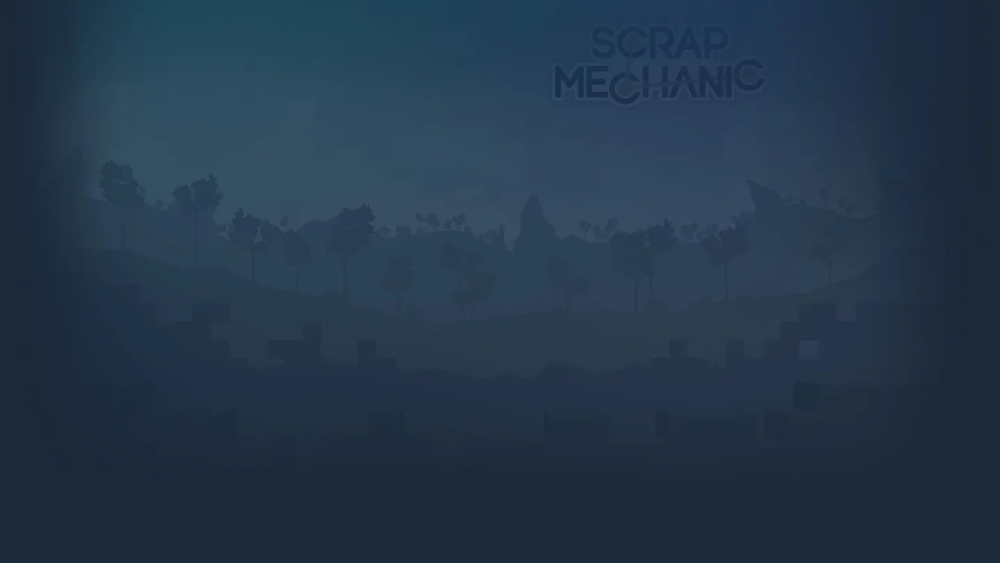 Scrap Mechanic official store background art.