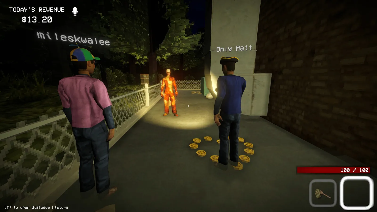 Shift At Midnight official gameplay screenshot — night shift at the gas station
