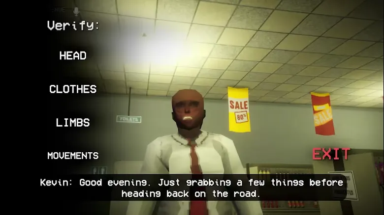Shift At Midnight official video still from the Steam store page — gas station scene