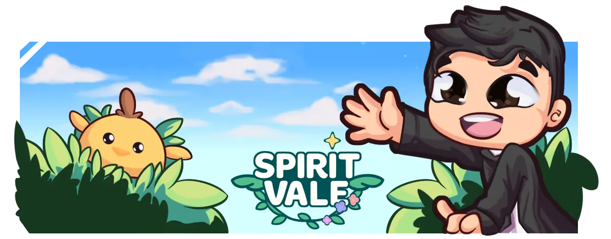 SpiritVale key art banner — heroes of Nevaris