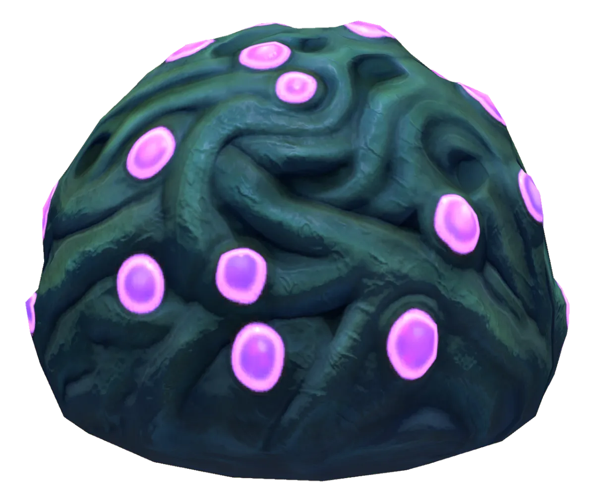 A Gel Sack plant on the seabed in Subnautica