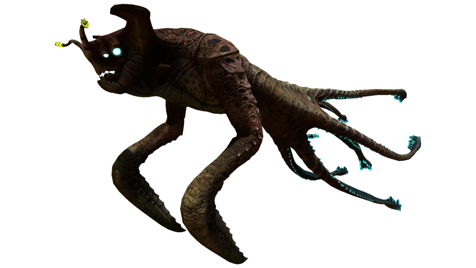 The Sea Emperor Leviathan juvenile — official Subnautica Wiki fauna render